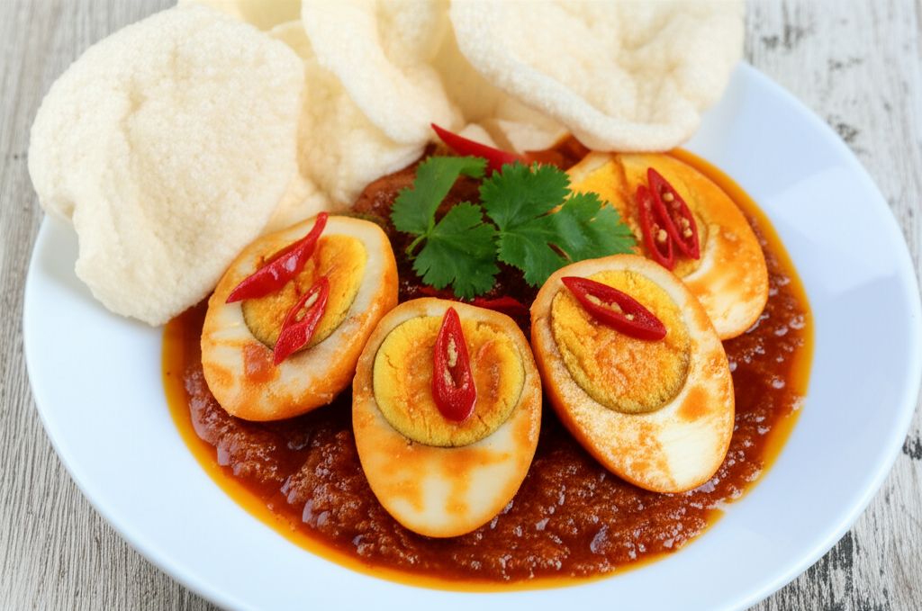 Telur Balado (Spicy Chile Sauce with Eggs)