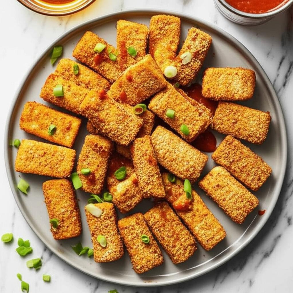 Tofu Nuggets with Maple-Mustard Dipping Sauce
