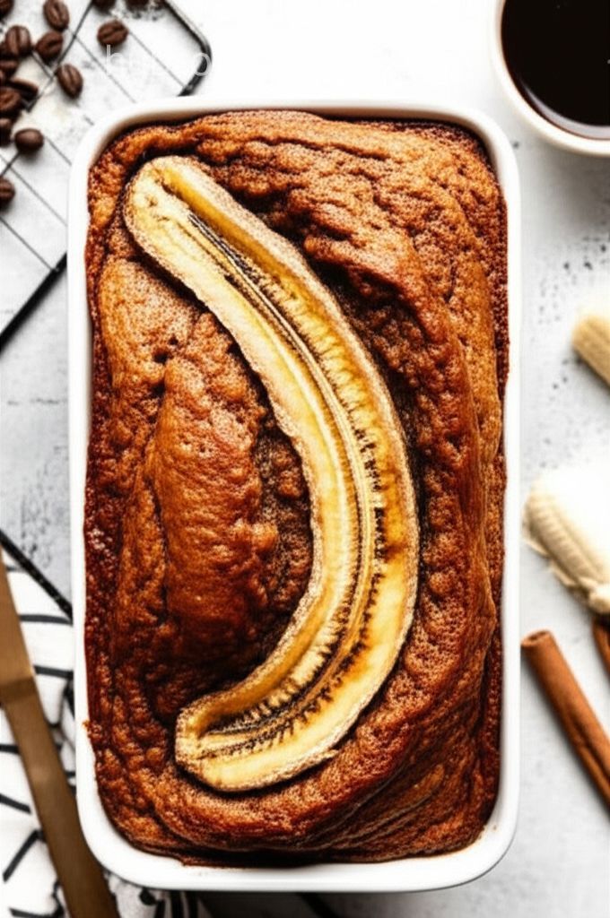 Vegan Banana Bread with Coffee and Cinnamon