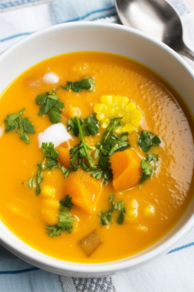 Vegan Pumpkin Soup with Coconut Milk