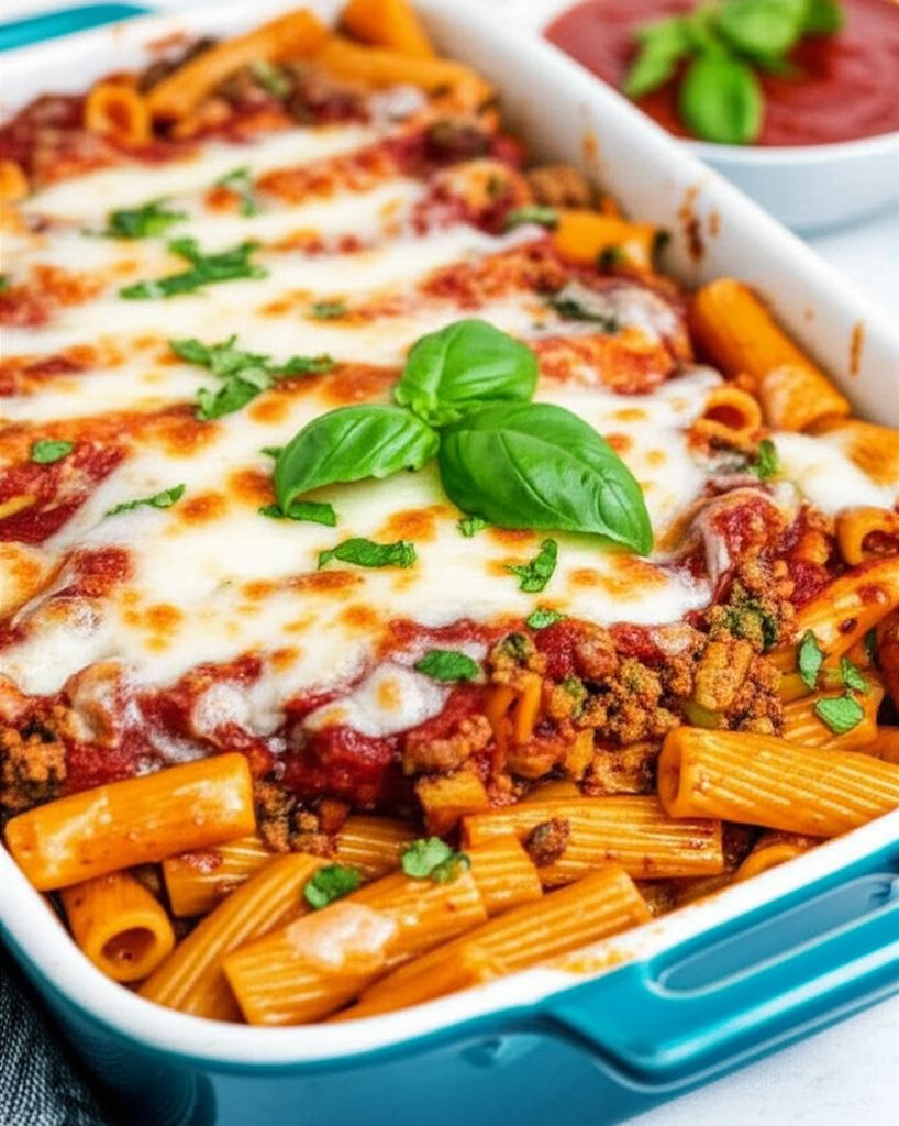Venison Mostaccioli Casserole