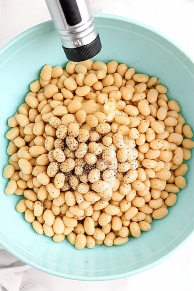 Air Fryer Puffed Butter Beans