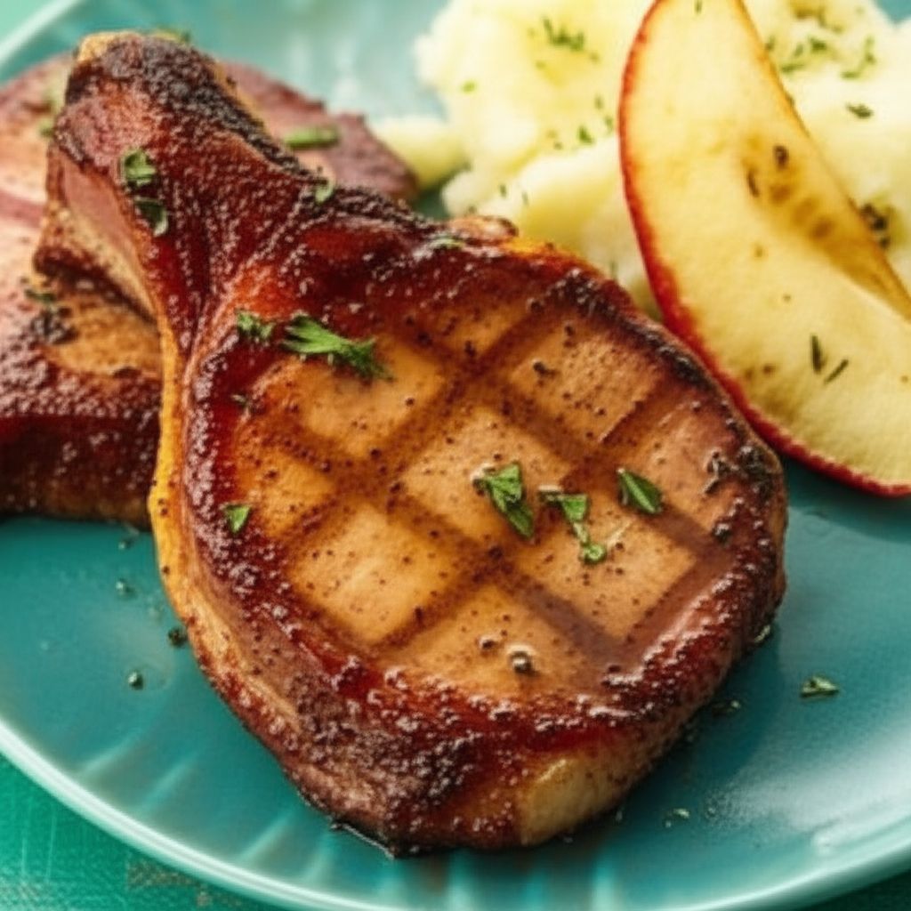 Apple Cider Sauce and Pork Loin Chops