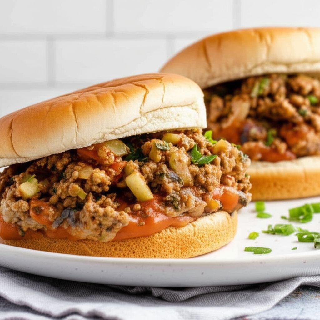 Apple-Tarragon Turkey Sloppy Joes