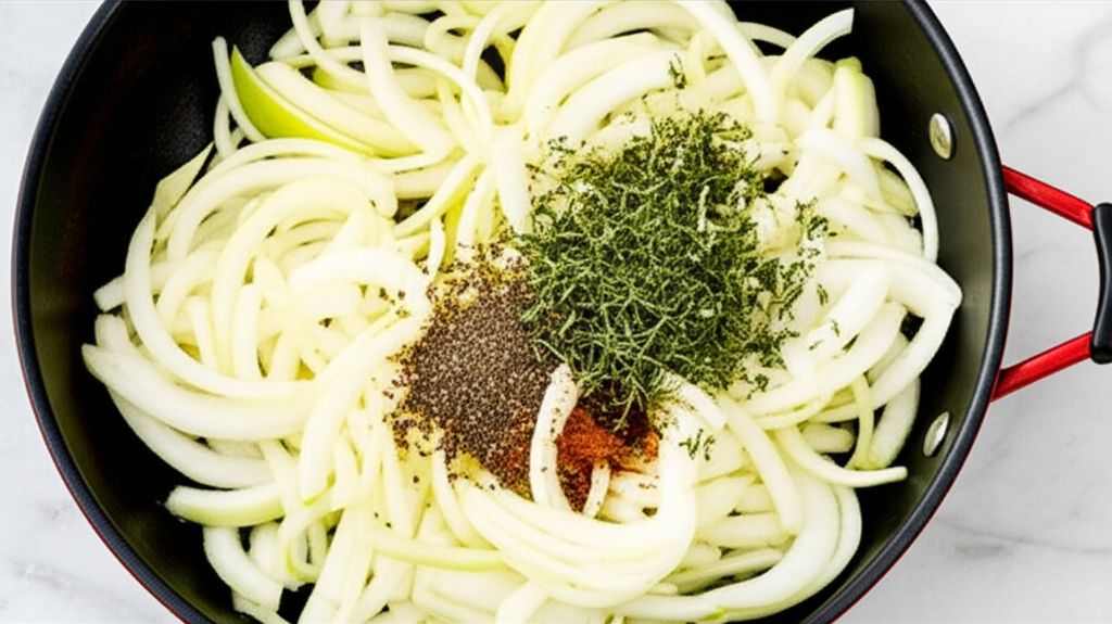 Autumn Apple Onion Pork Chops