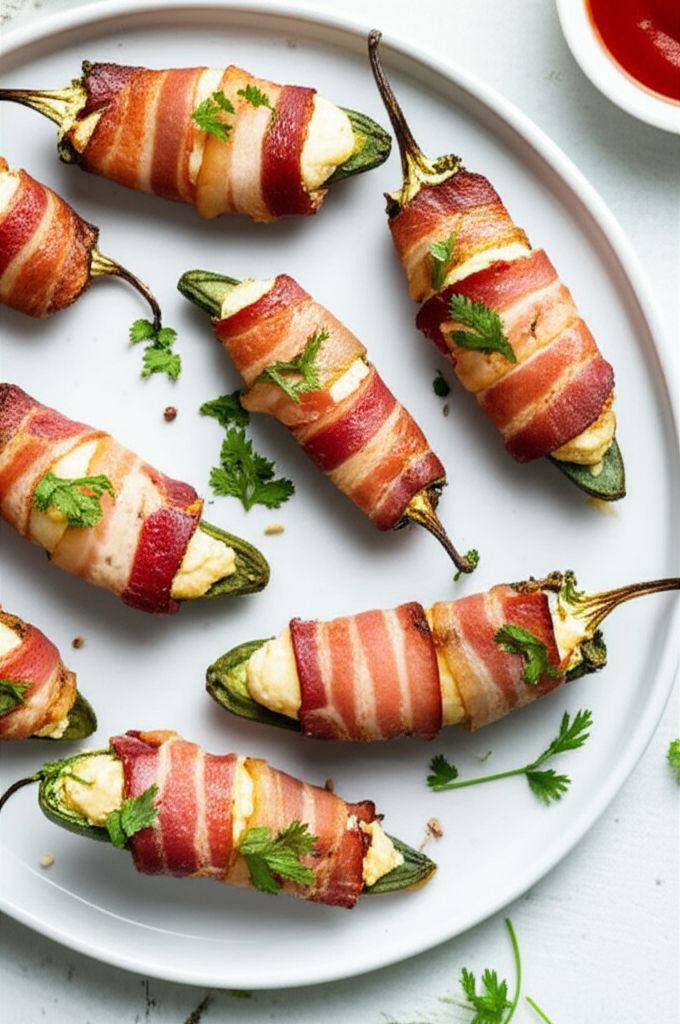 Bacon-Wrapped Jalapeño Poppers
