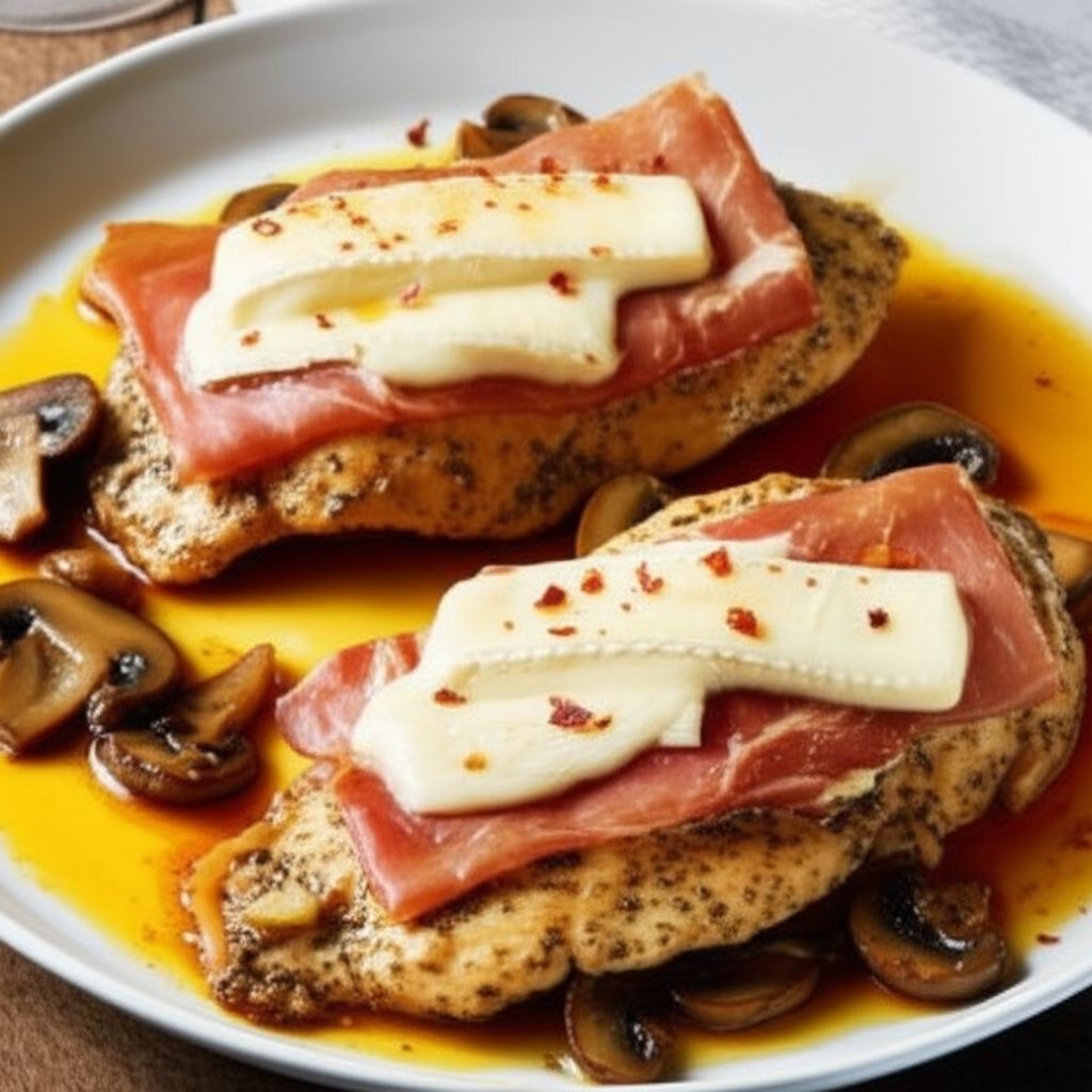 Baked Italian Chicken Breast with Brie