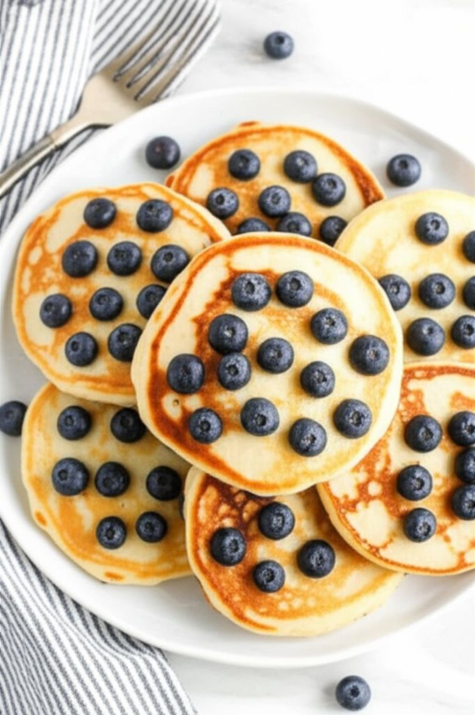 Blueberry Almond Pancakes