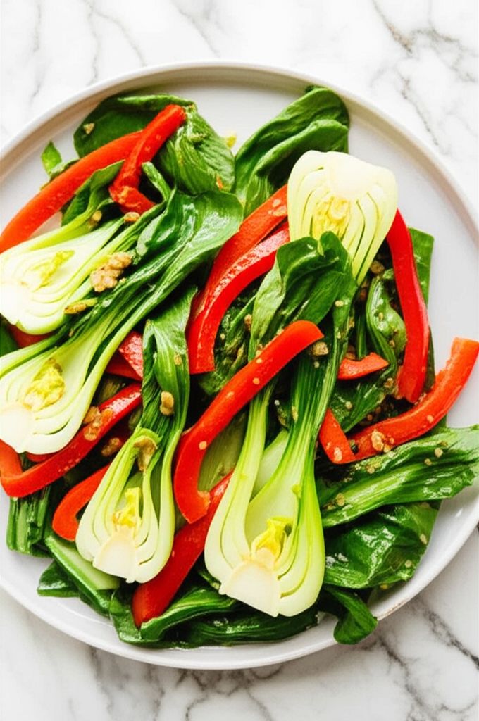 Bok Choy with Vegetables and Garlic Sauce