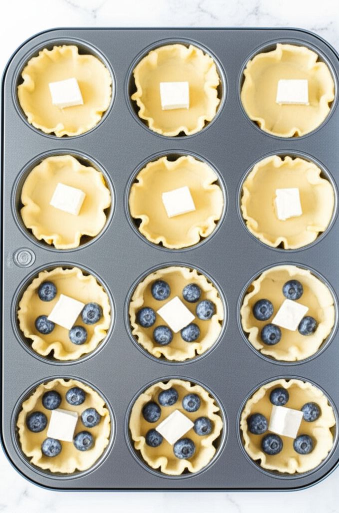 Brie, Lemon Curd, and Blueberry Bites