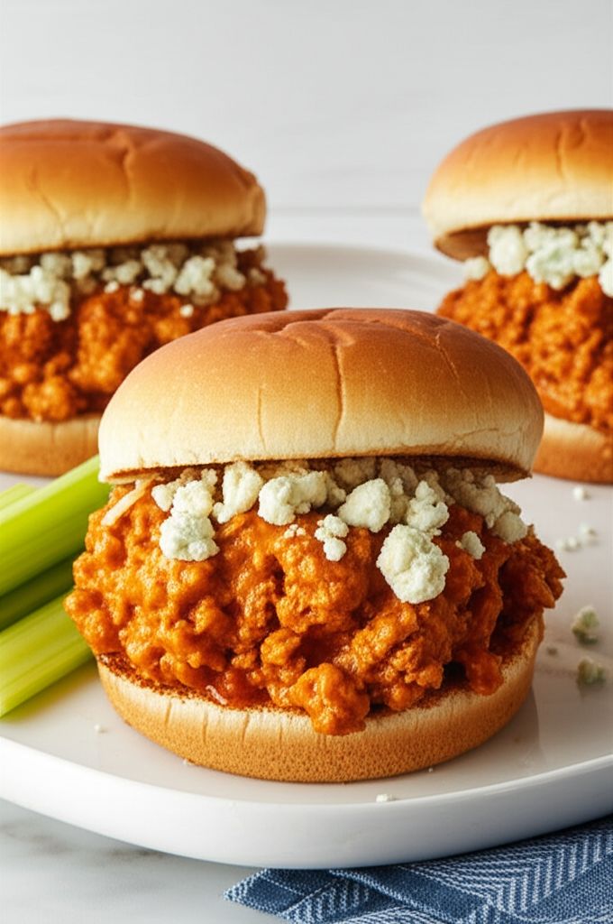 Buffalo Chicken Sloppy Joes