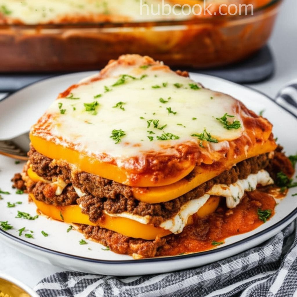 Butternut Squash and Beef Lasagna