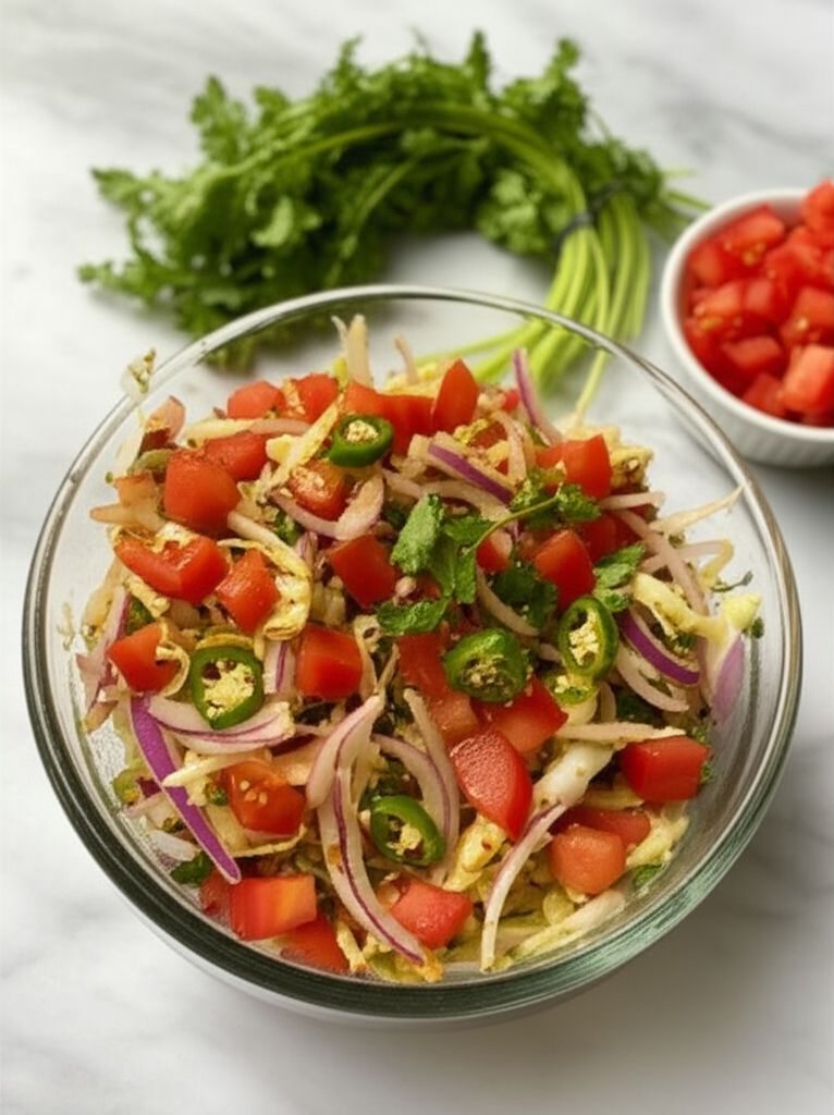 Cabbage, Tomato and Onion Salad