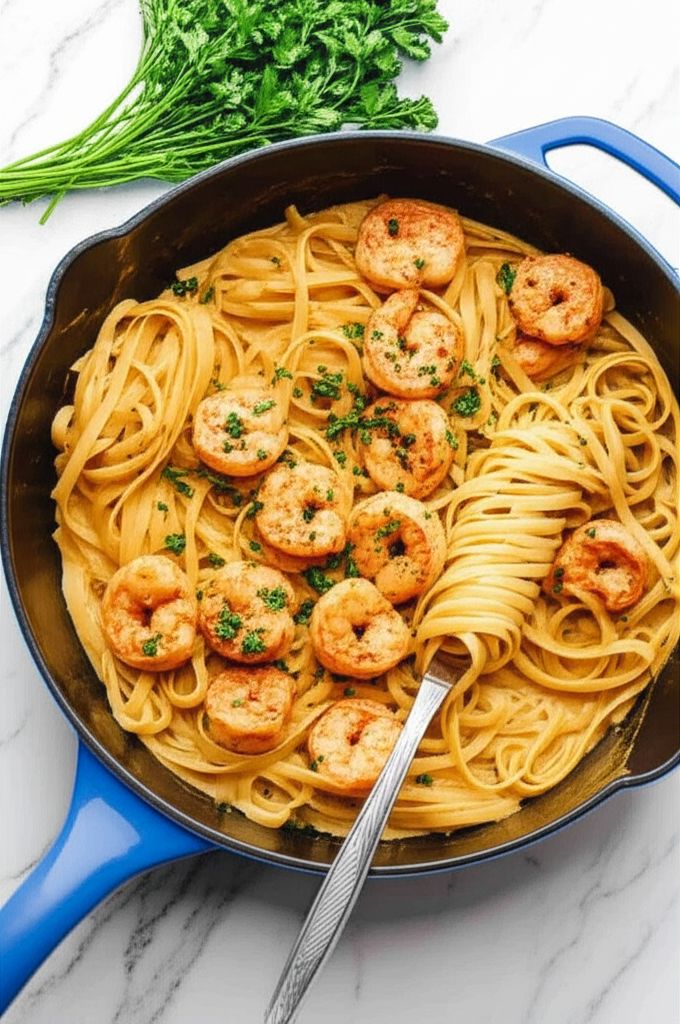 Cajun Shrimp Fettuccine Alfredo