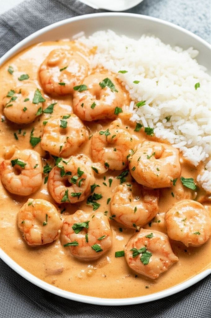 Camarones con Crema (Mexican Shrimp in Cream)
