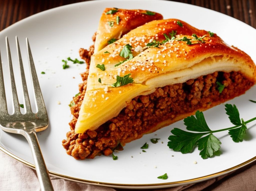 Cheesy Beef Crescent Roll Pie
