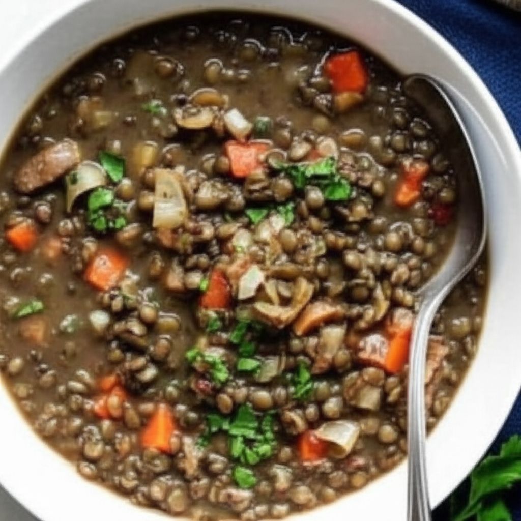 Chef John's Black Lentil Soup