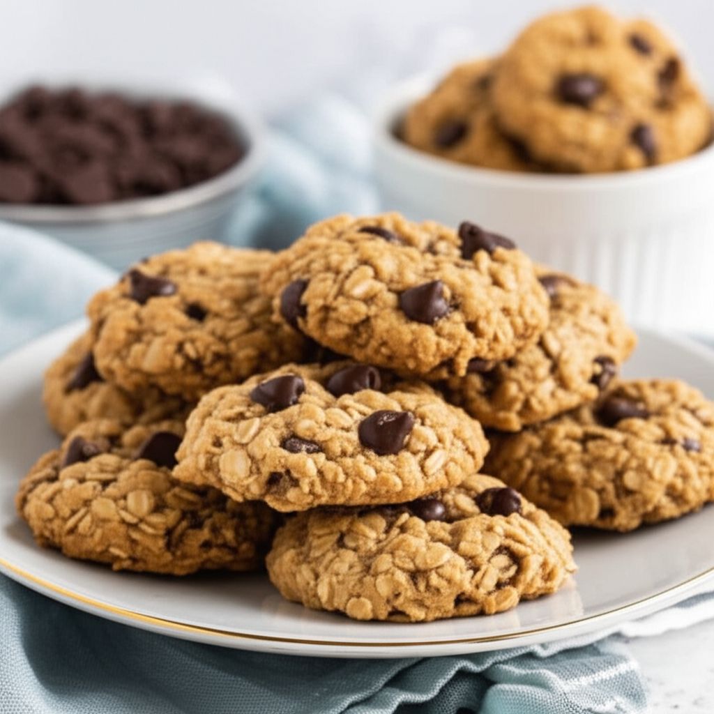 Chewy Chocolate Chip Oatmeal Cookies
