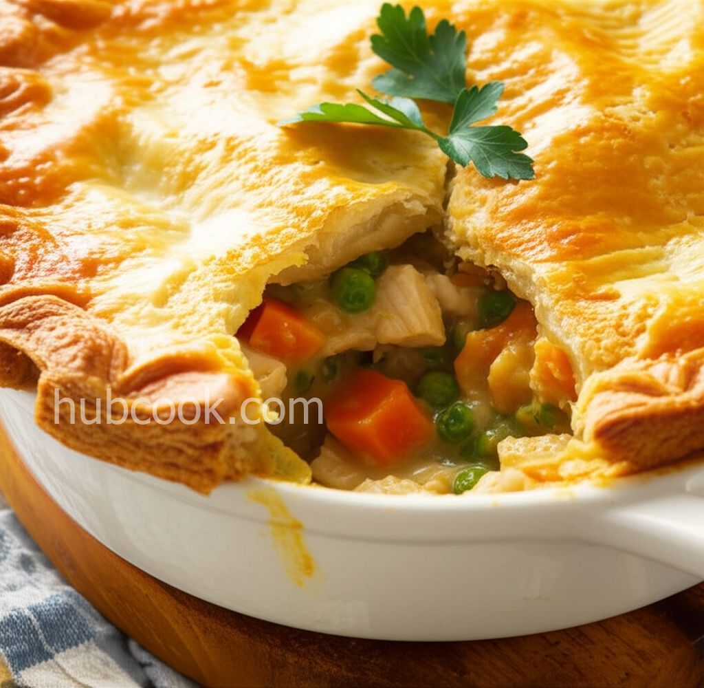Chicken Pot Pie with Puff Pastry