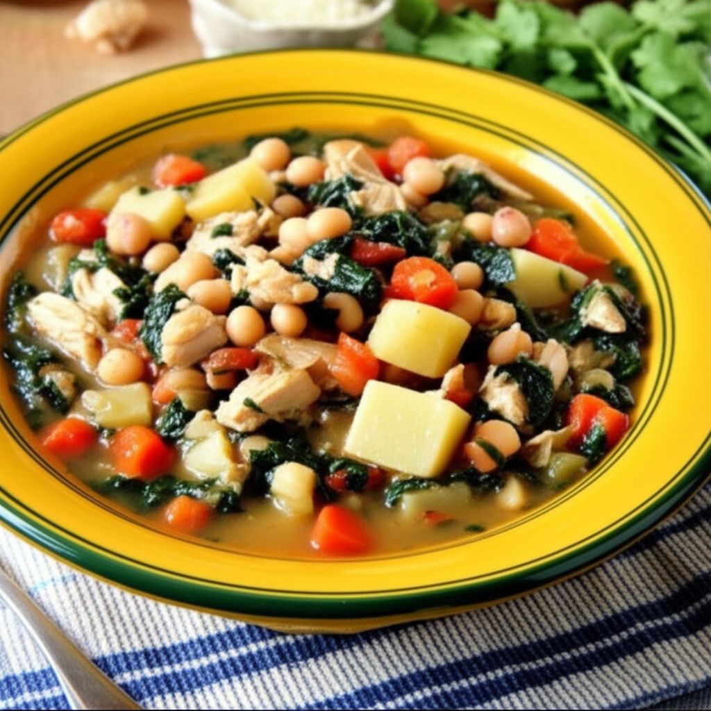 Chicken, Spinach, and Potato Soup