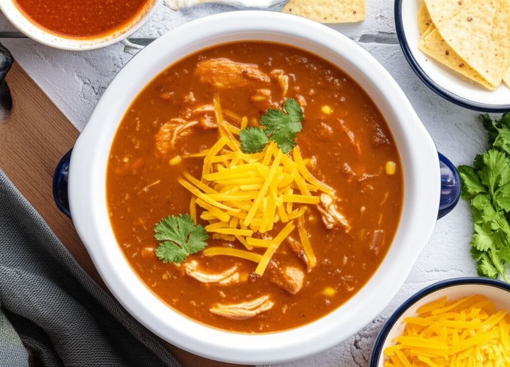 Chicken Tortilla Soup in the Slow Cooker