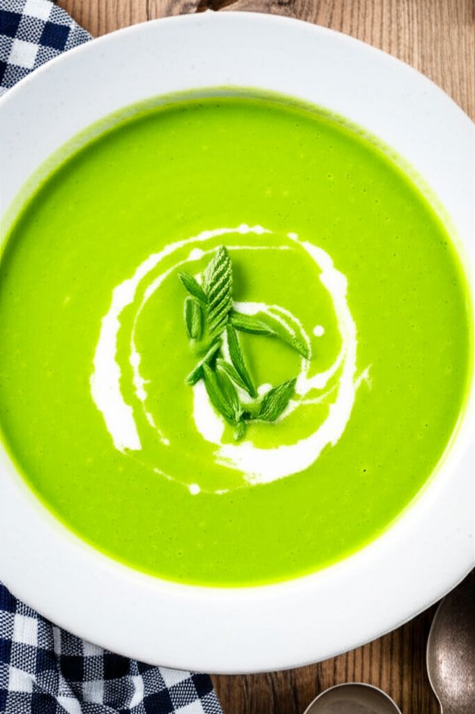 Chilled Sugar Snap Pea Soup