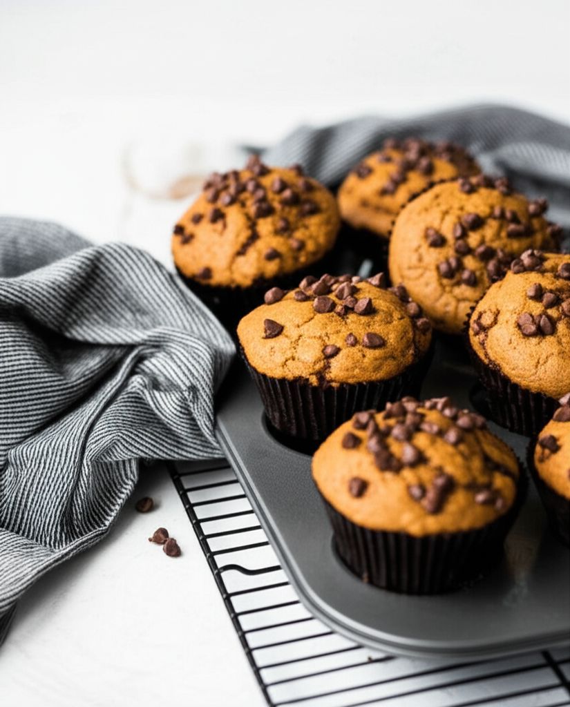 Chocolate Pumpkin Muffins