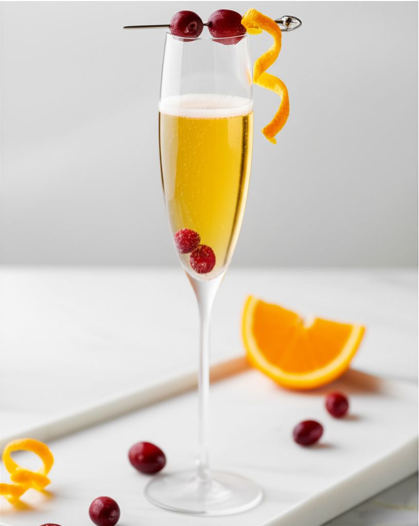 Cranberry-Pomegranate Mimosa