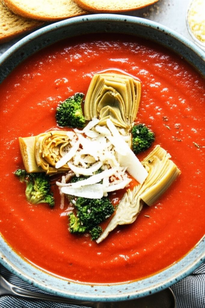 Creamy Tomato Artichoke Soup