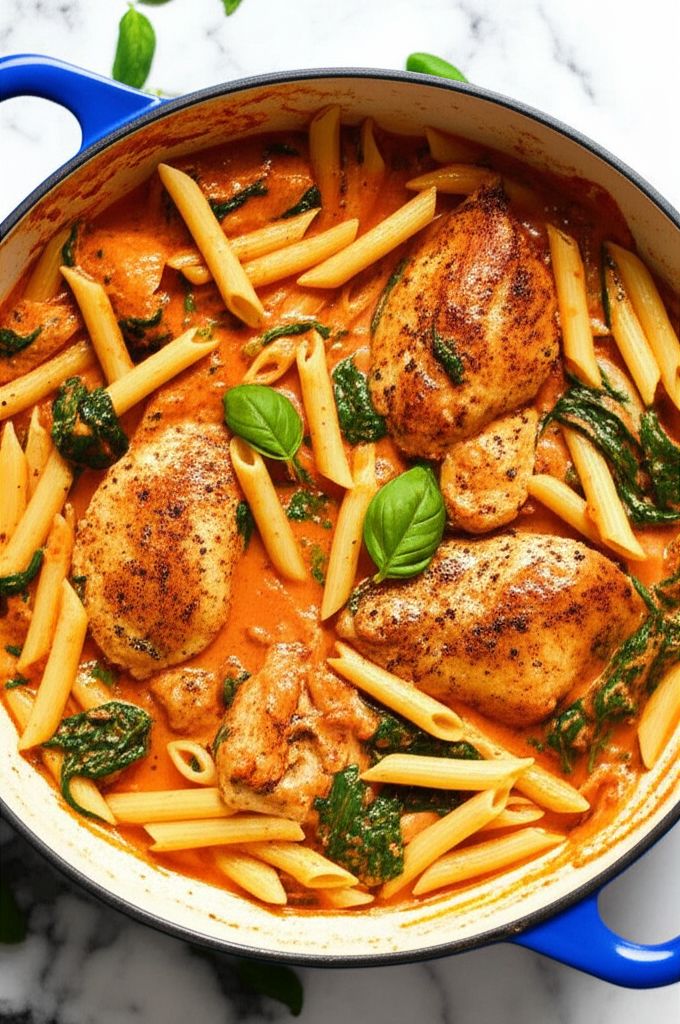 Creamy Tomato-Chicken Pasta