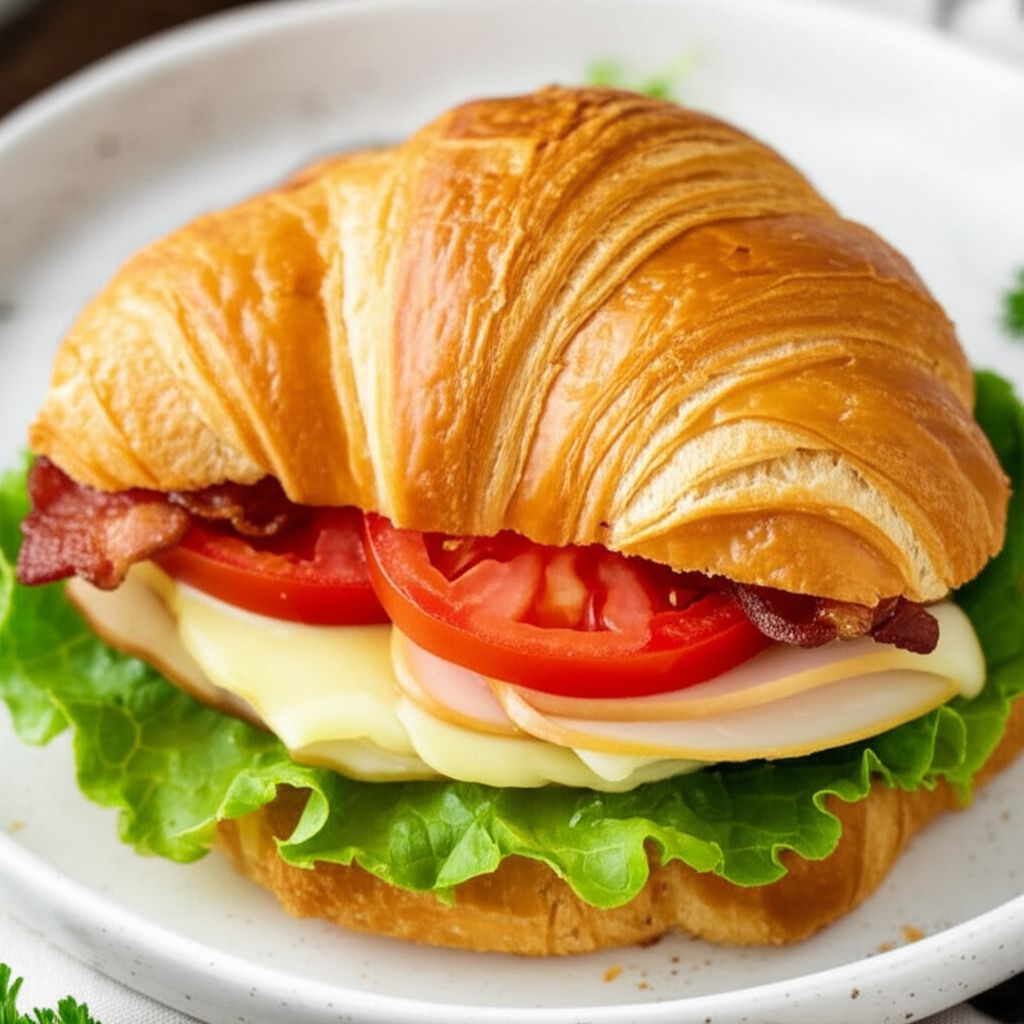 Croissant Club Sandwich