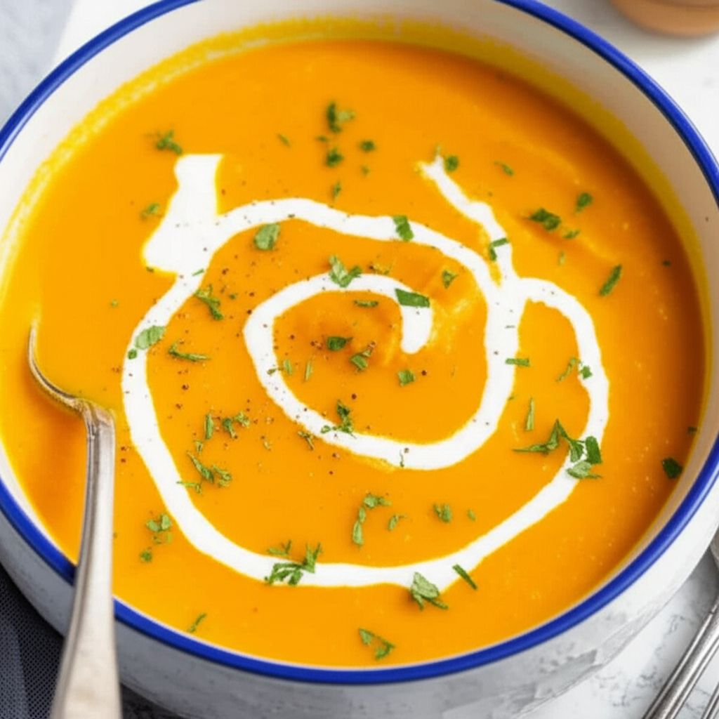 Curried Squash-Mushroom Soup
