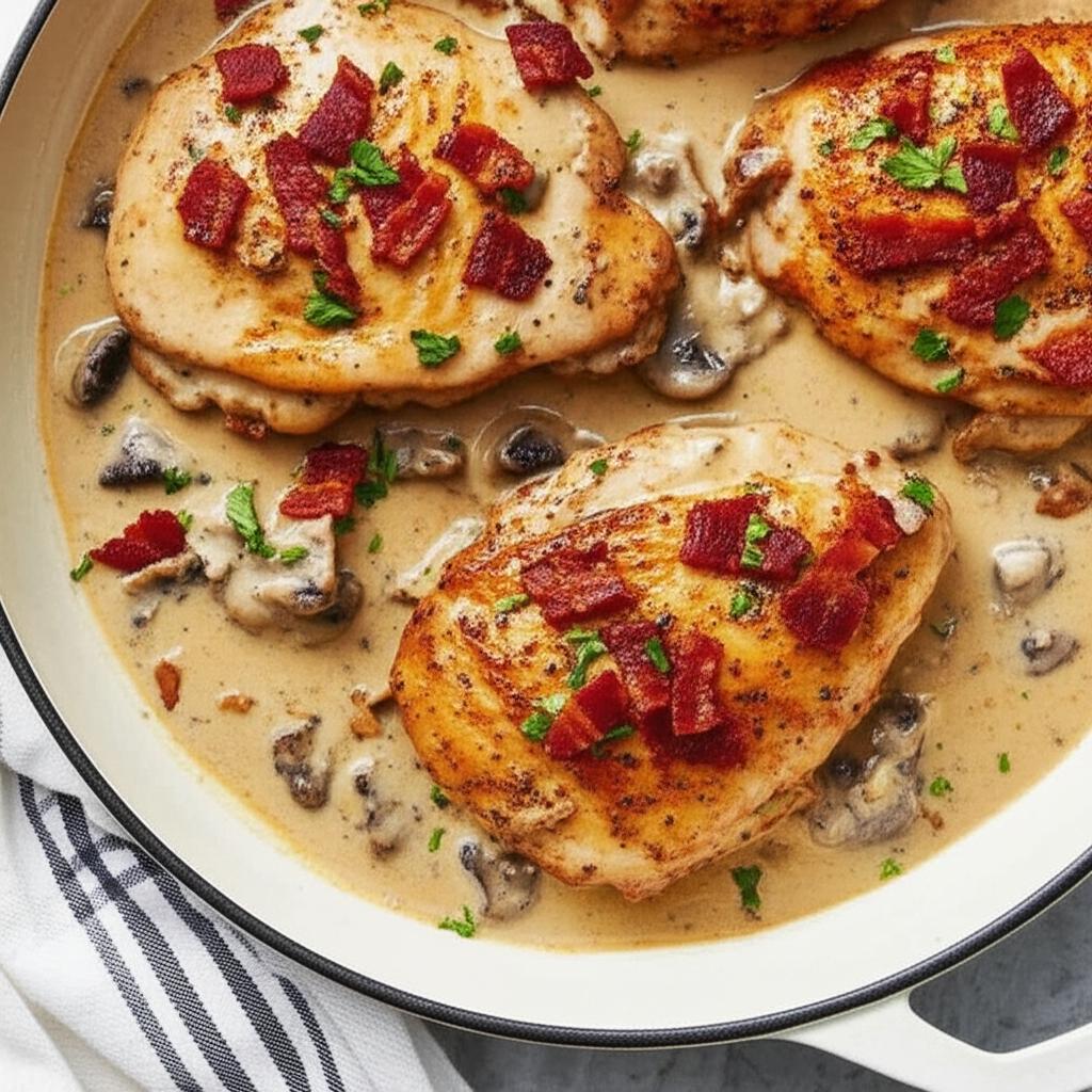 Dairy-Free Creamy Chicken Thighs and Mushrooms