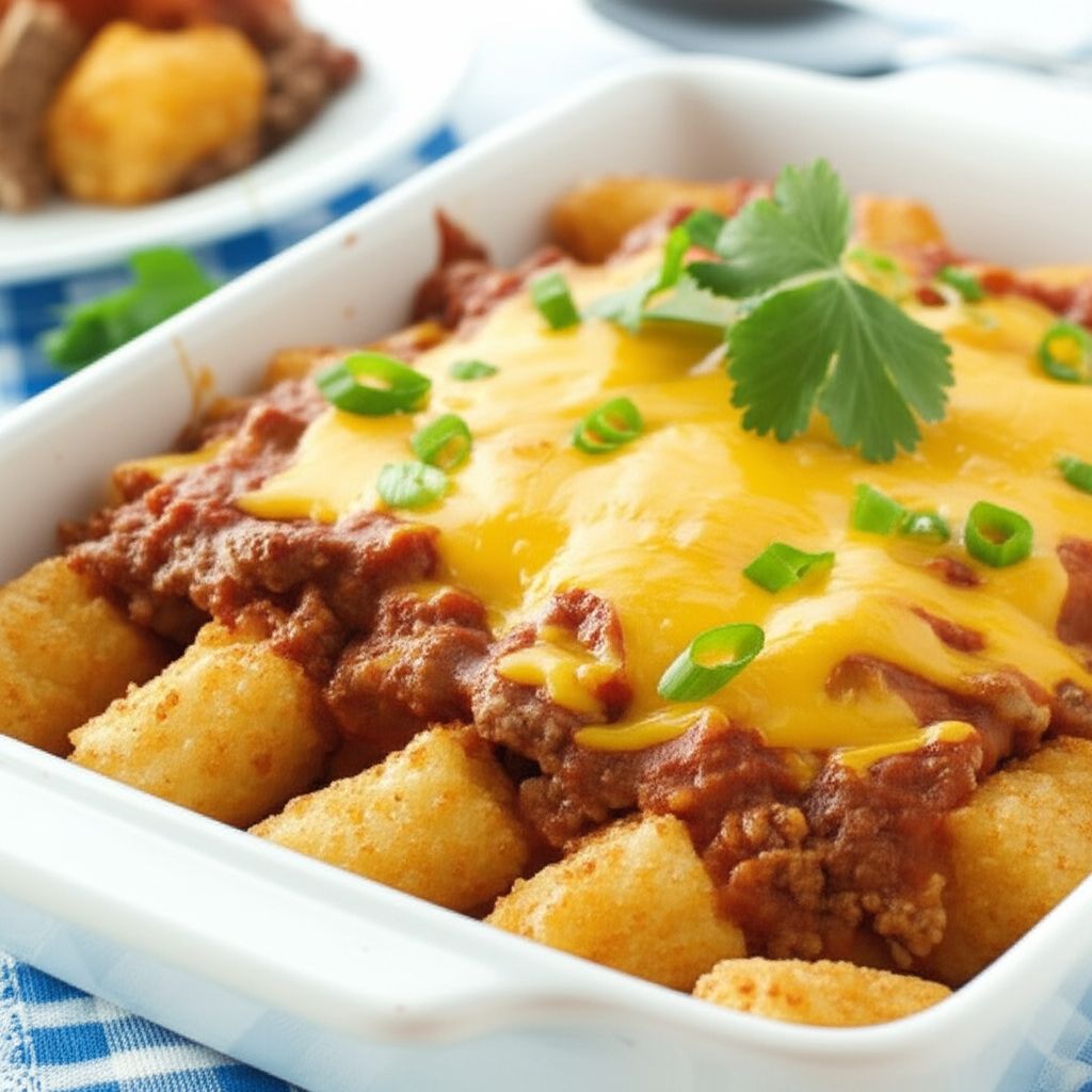 Fiesta Tater Tot Casserole