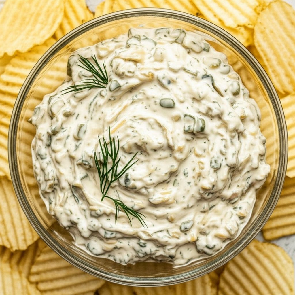 French Onion Pickle Dip