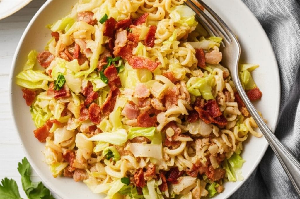 Fried Cabbage and Noodles