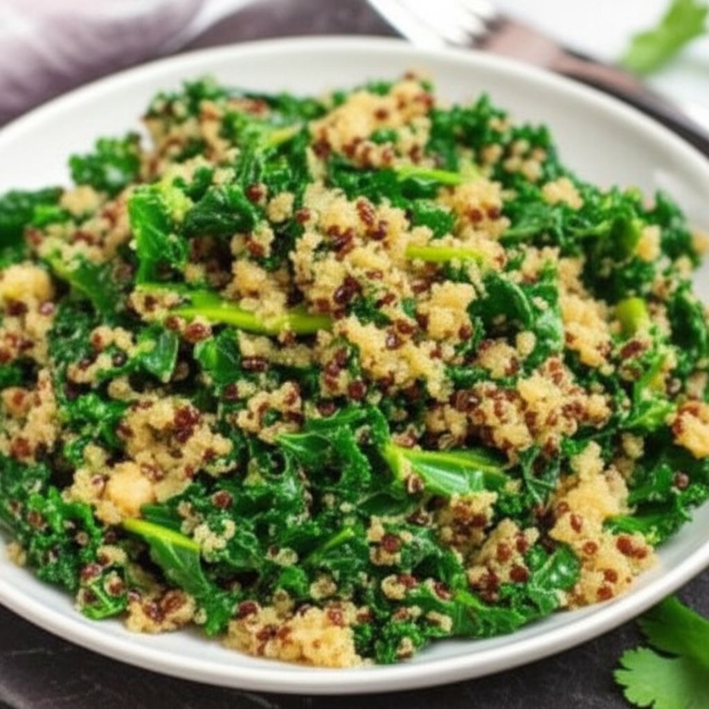 Garlic Kale Quinoa