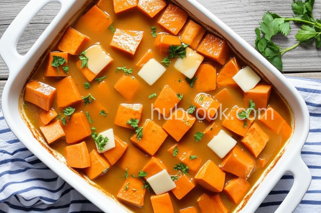 Gingered Sweet Potatoes with Orange Juice