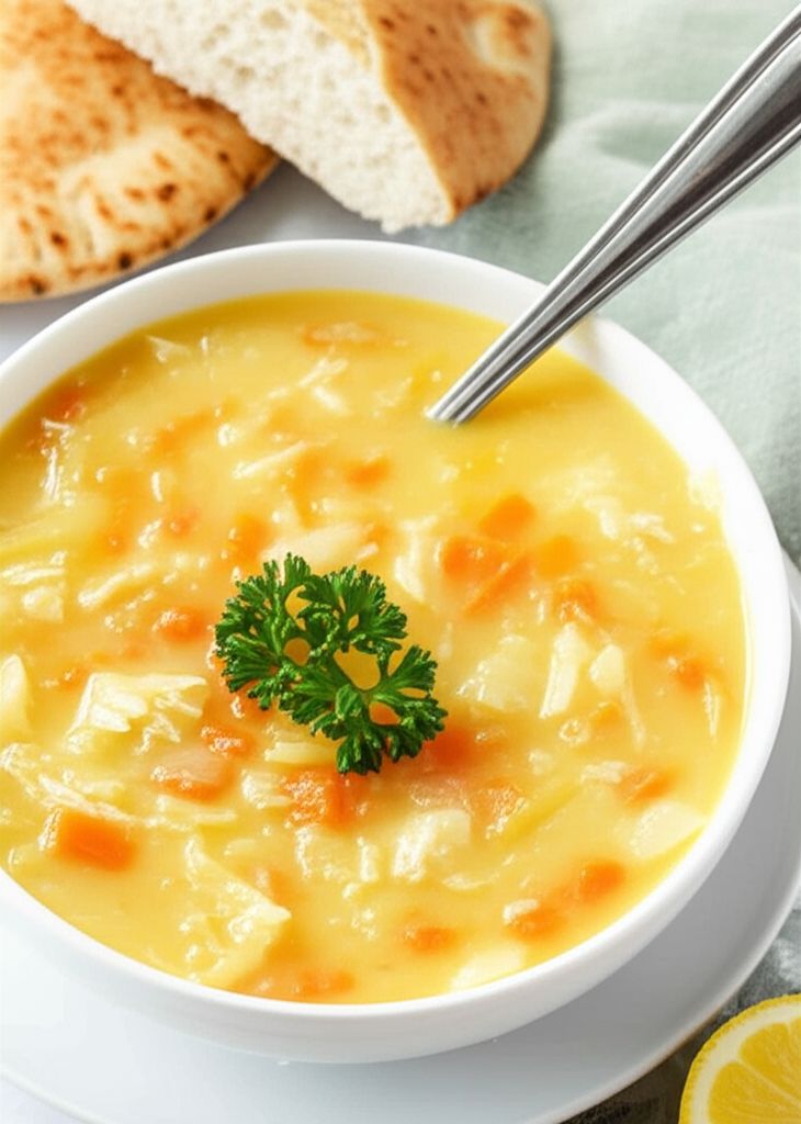 Greek Lemon and Chicken Soup (Avgolemono)