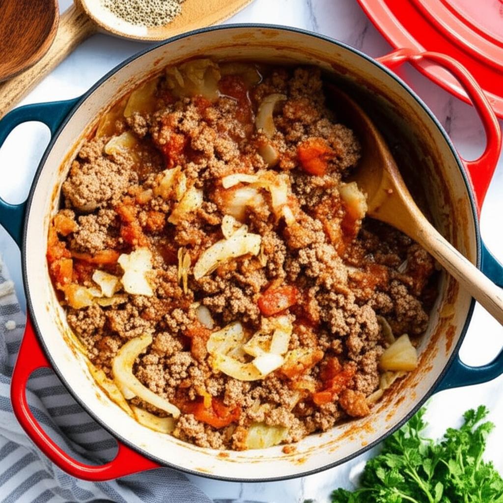 Ground Beef and Cabbage