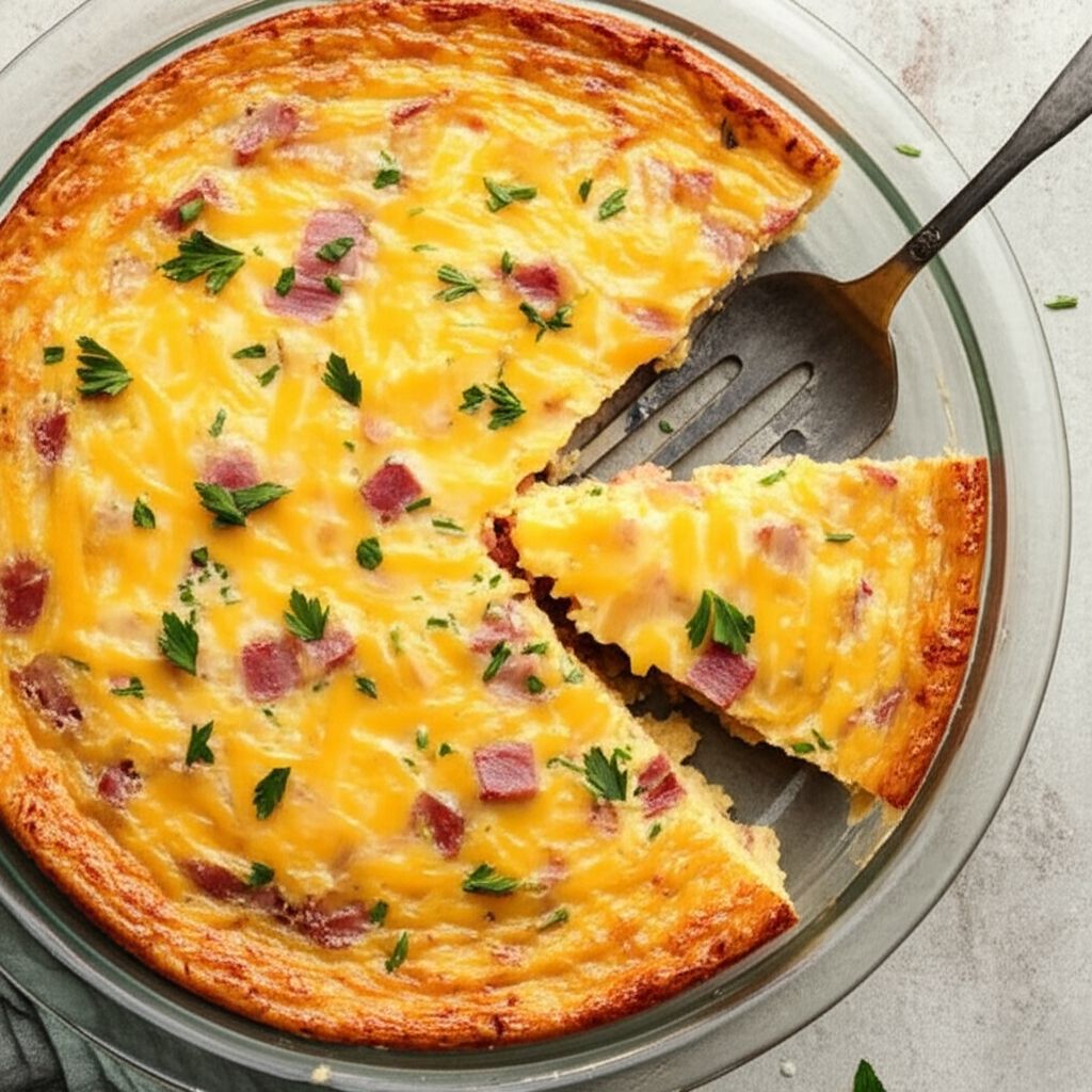 Ham and Cheese Omelet Casserole