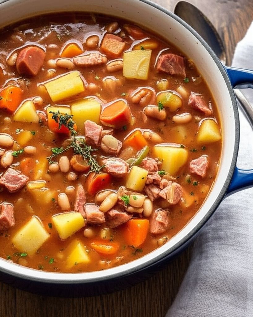 Ham, Bean, and Potato Soup
