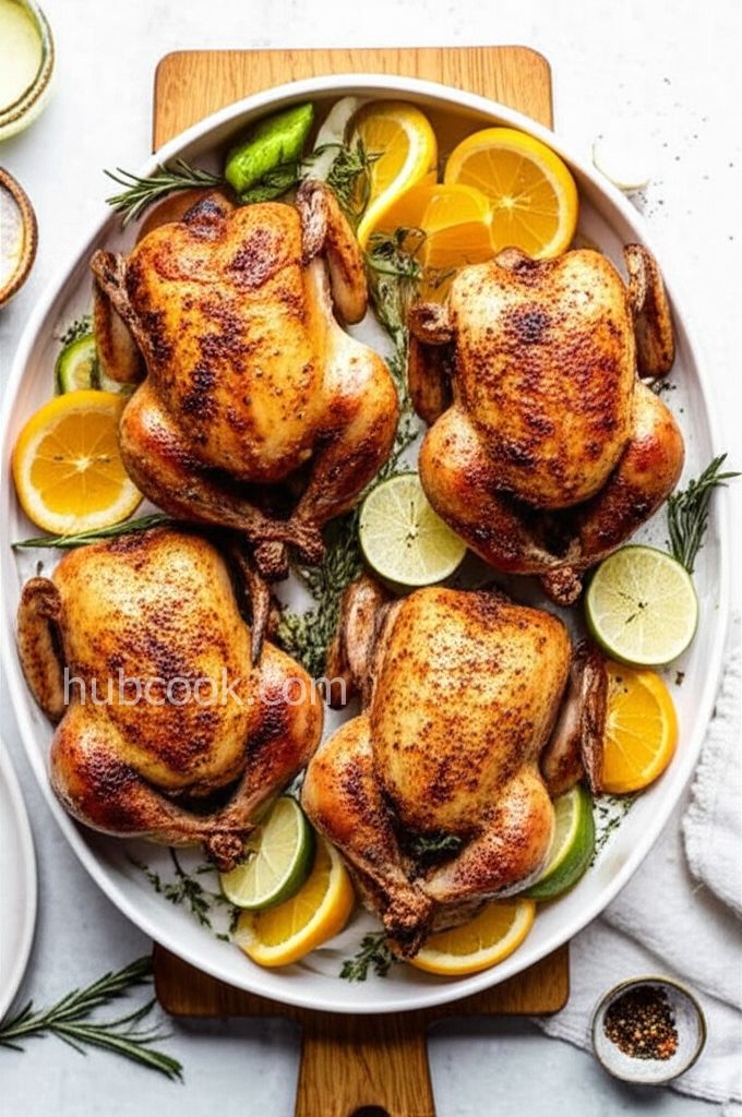 Heather's Rosemary Citrus Cornish Hens