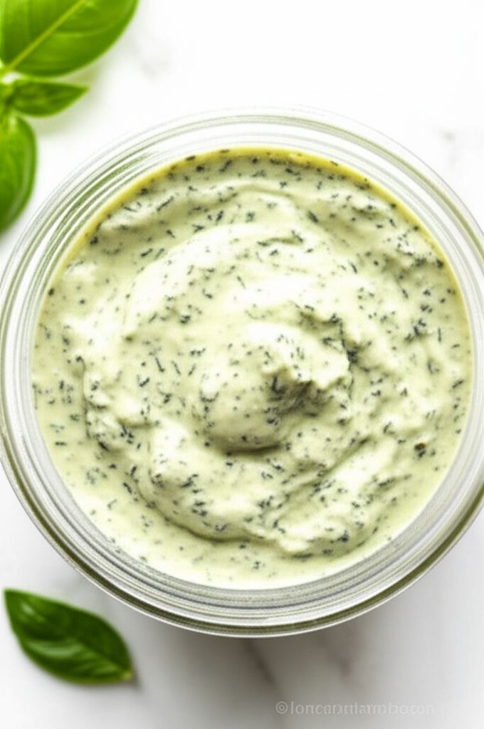 Homemade Garlic Basil Mayonnaise