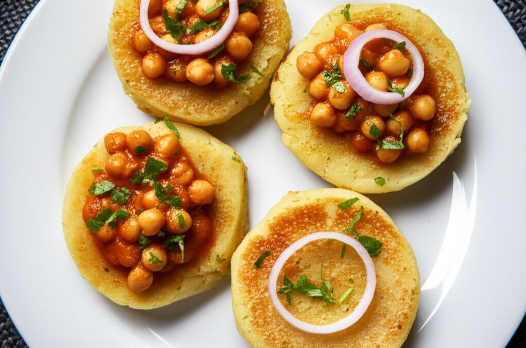 Indian Chole Aloo Tikki