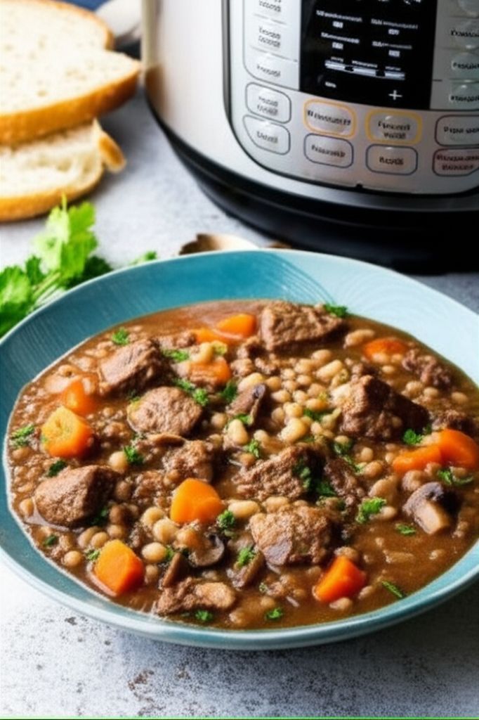 Instant Pot Beef And Barley Soup
