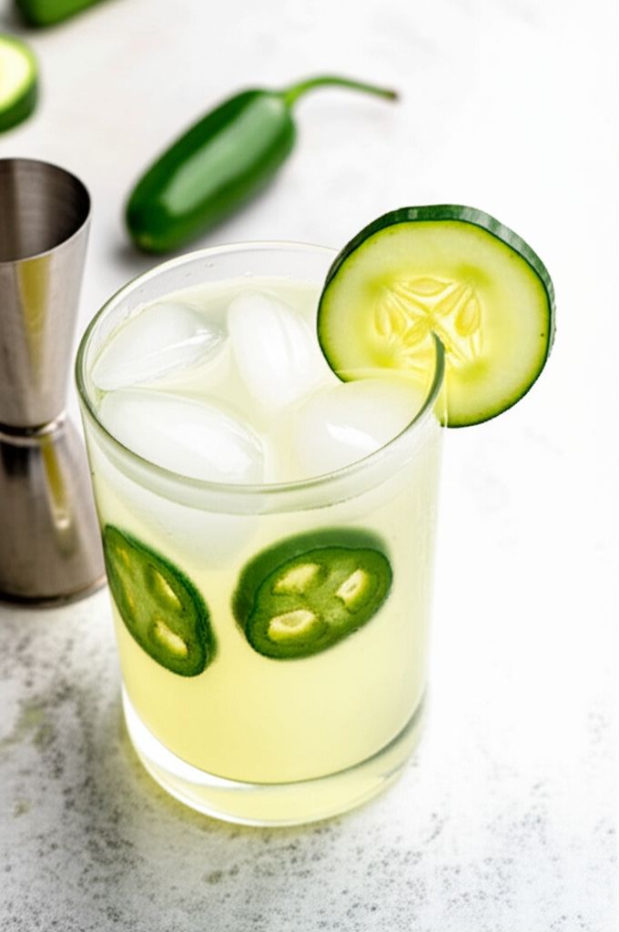 Jalapeño and Cucumber Cocktail