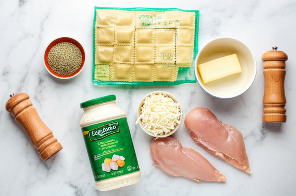 K-Dub's Alfredo Ravioli Bake