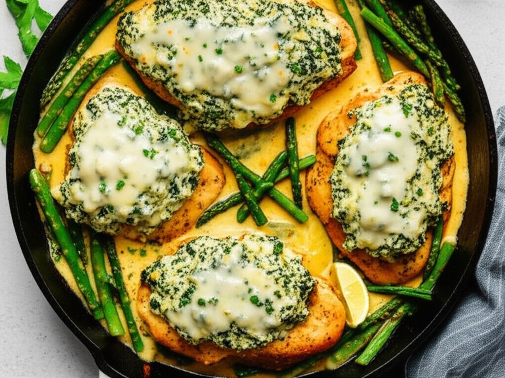 Keto Spinach-Artichoke Chicken