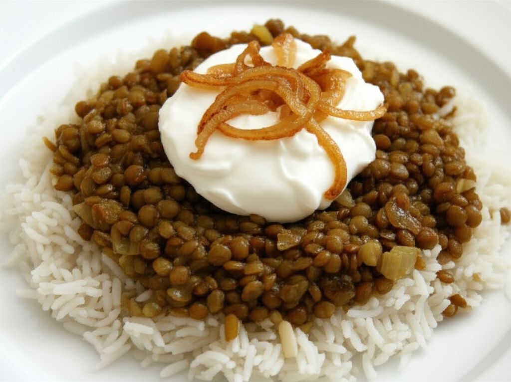 Lentils and Rice with Fried Onions (Mujadarrah)